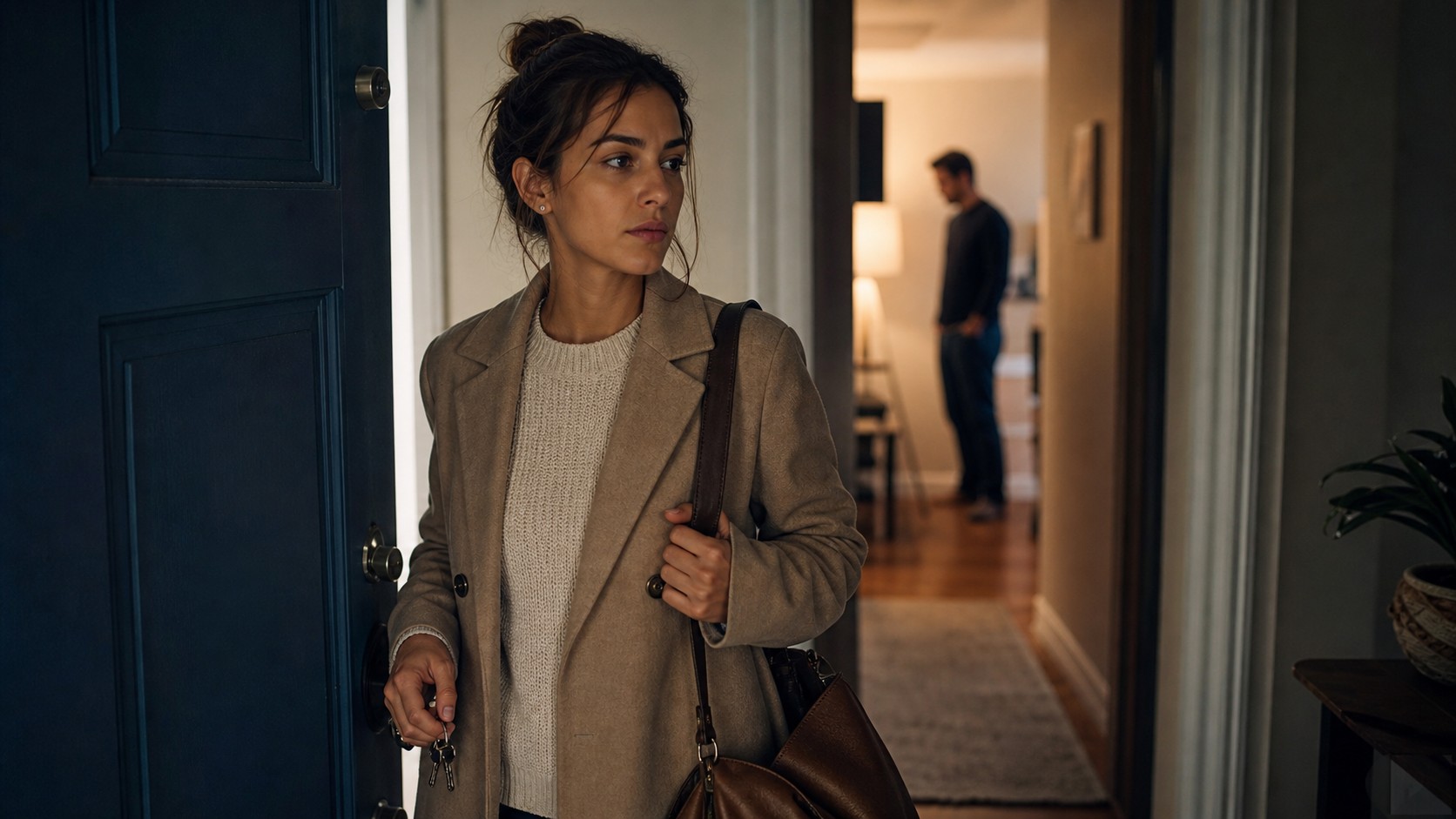Editorial lifestyle image representing doorway boundary.